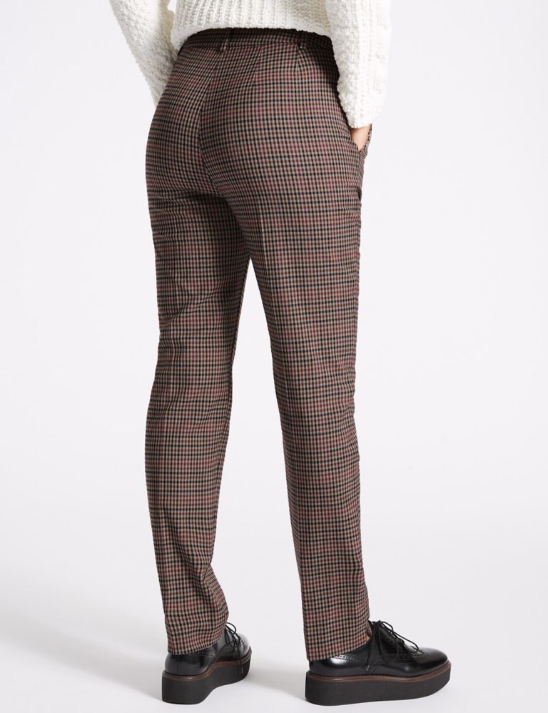 Checked Slim Leg Trousers 4 of 6
