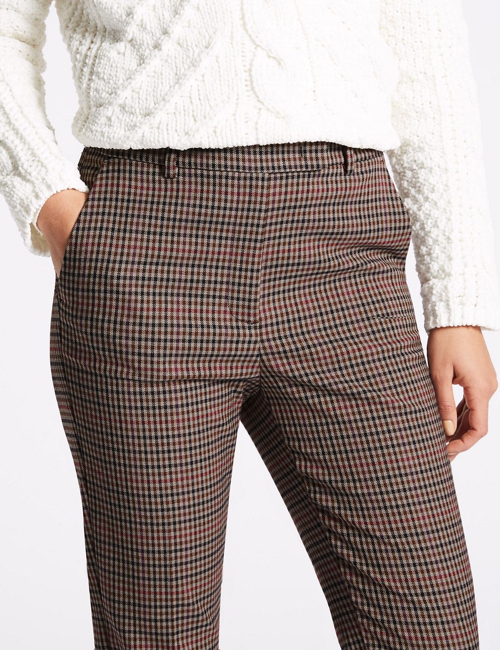 Checked Slim Leg Trousers 5 of 6
