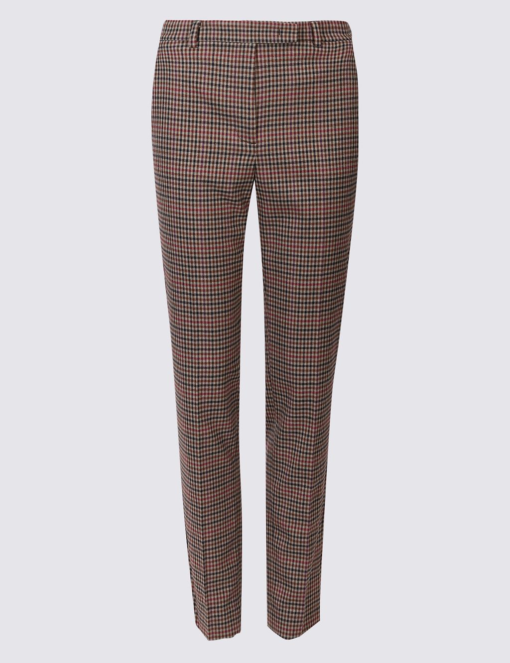Checked Slim Leg Trousers 1 of 6