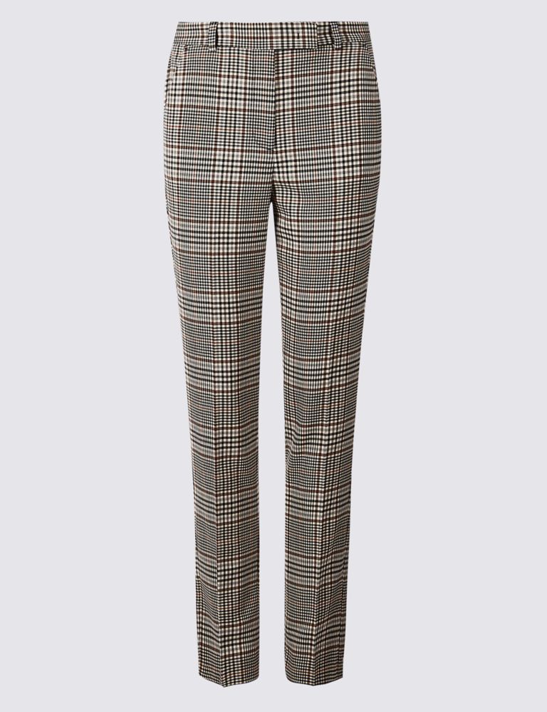 Checked Slim Leg Trousers 3 of 5