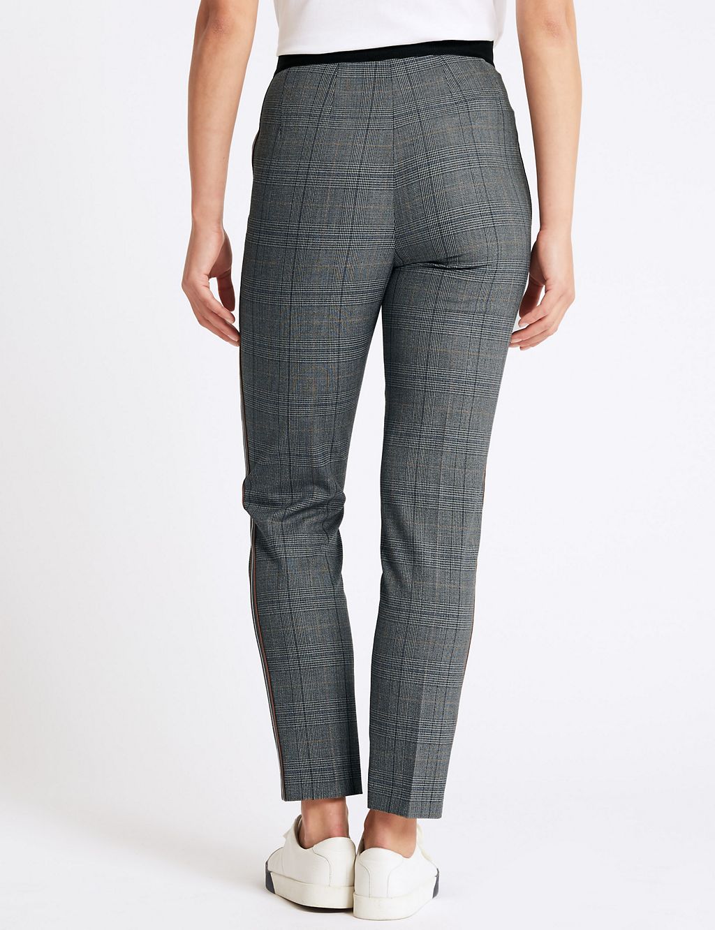 Checked Slim Leg Trousers 4 of 6