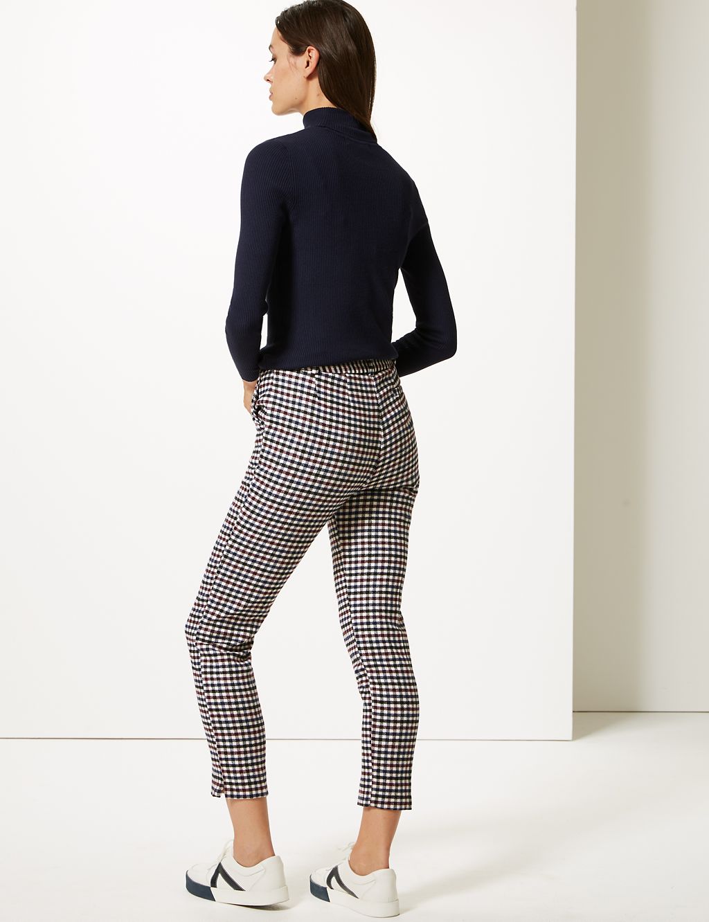 Checked Slim Leg Trousers 6 of 7