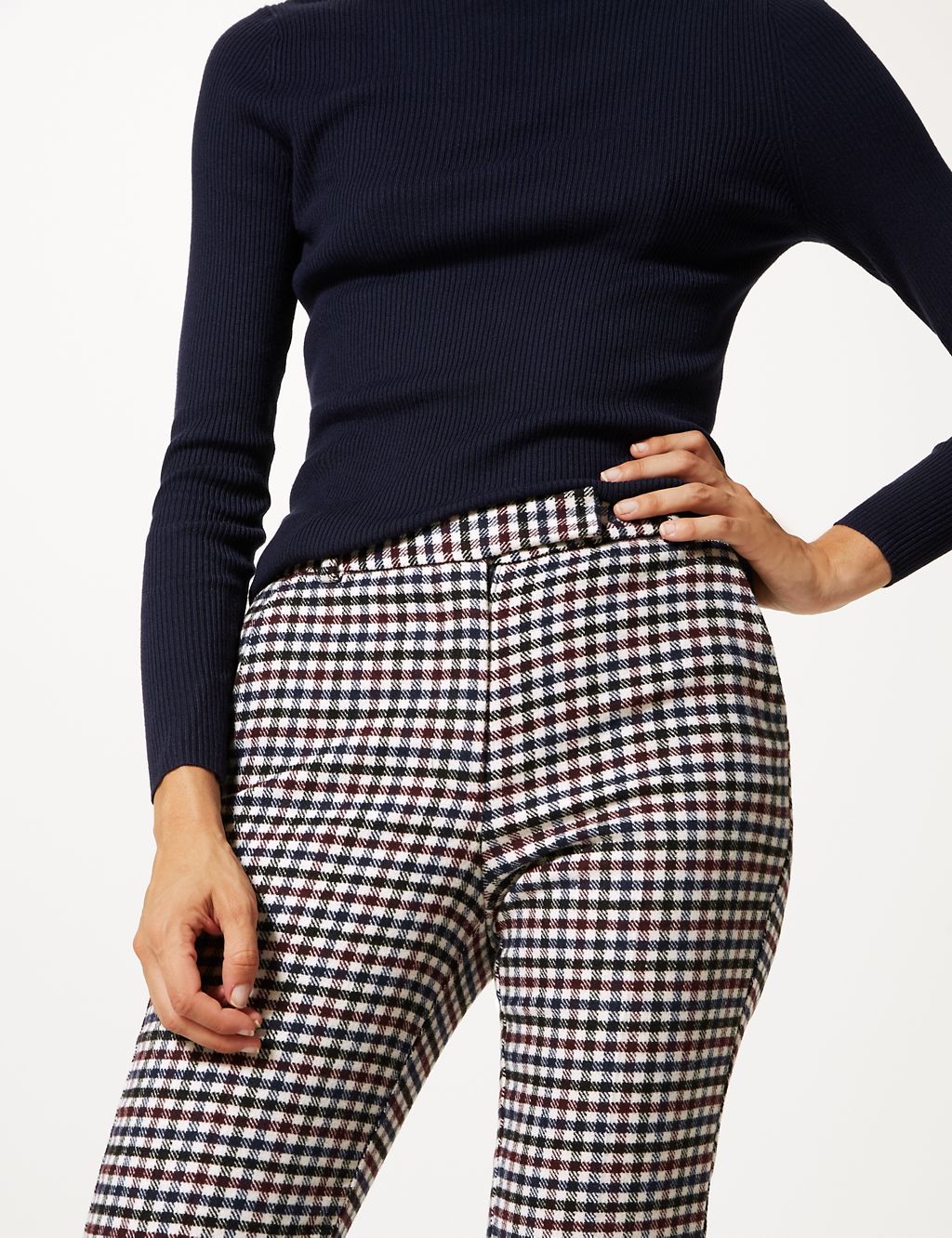 Checked Slim Leg Trousers 7 of 7