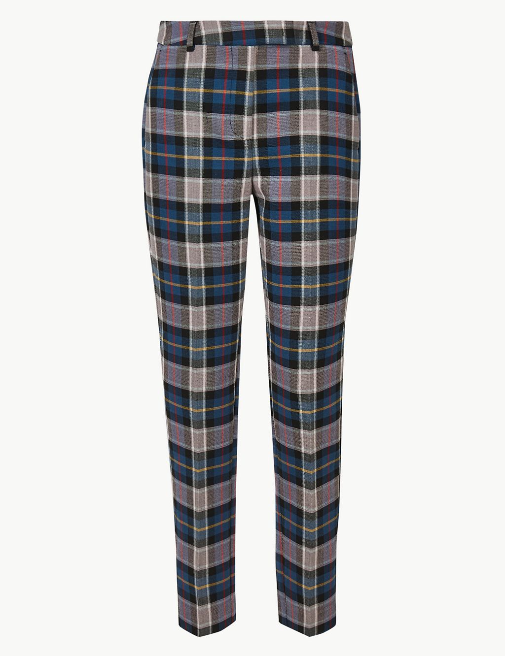 Checked Slim Leg Trousers 1 of 5
