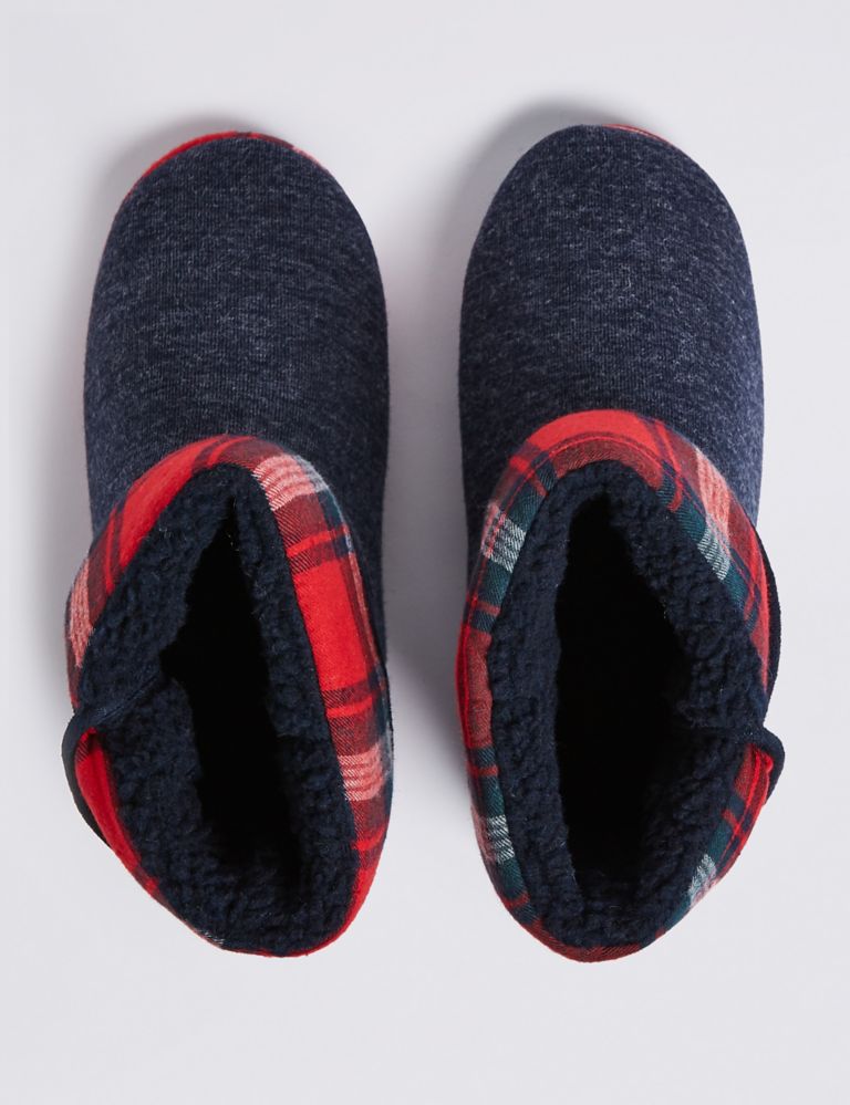 Checked Slipper Boots with Freshfeet™ 4 of 6