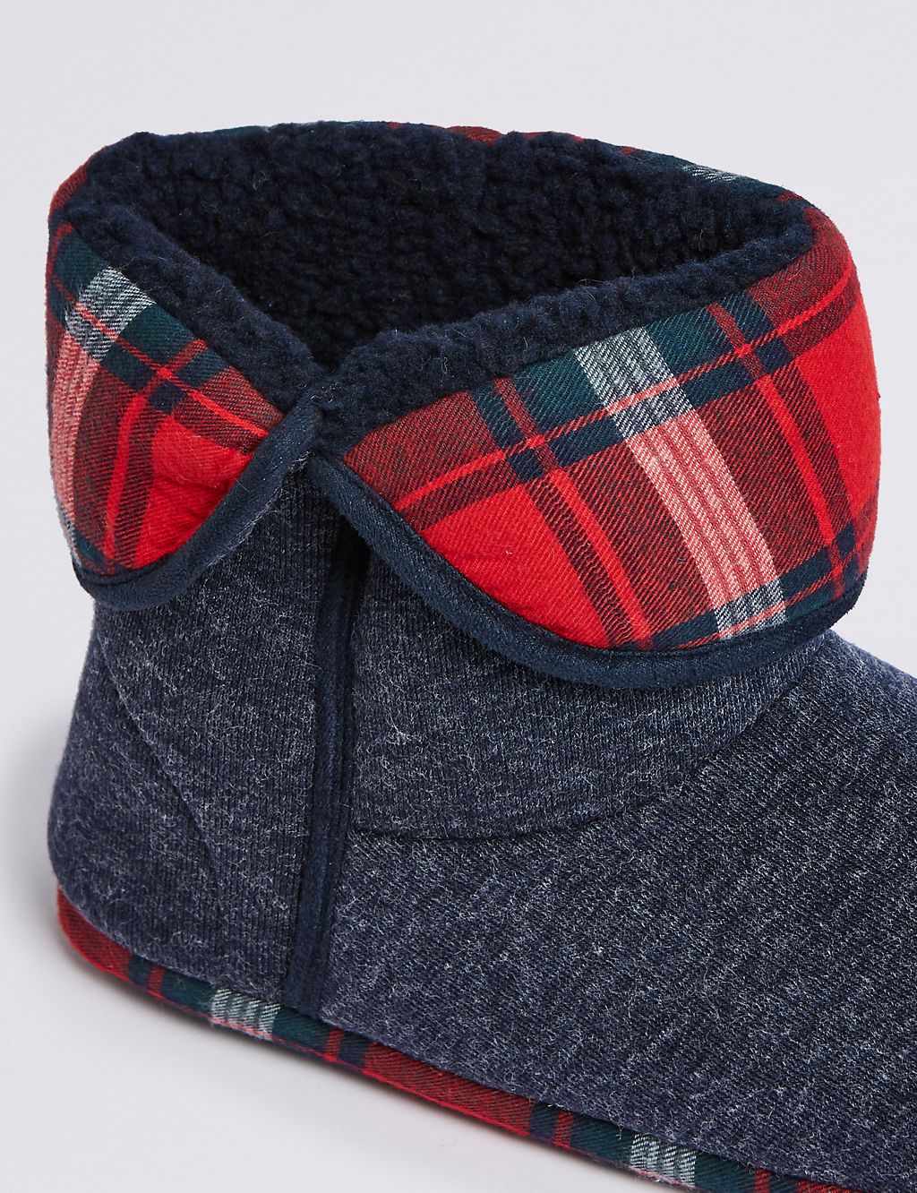 Checked Slipper Boots with Freshfeet™ 6 of 6
