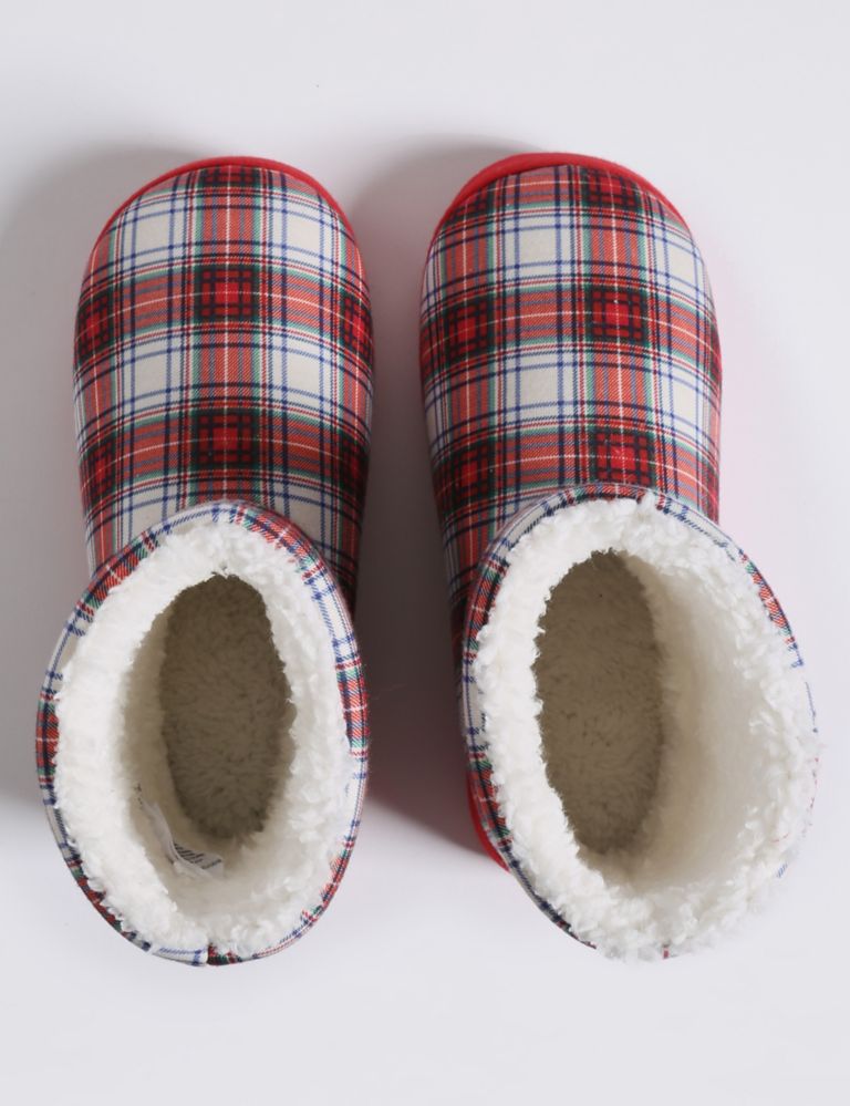 Checked Slipper Boots 4 of 6
