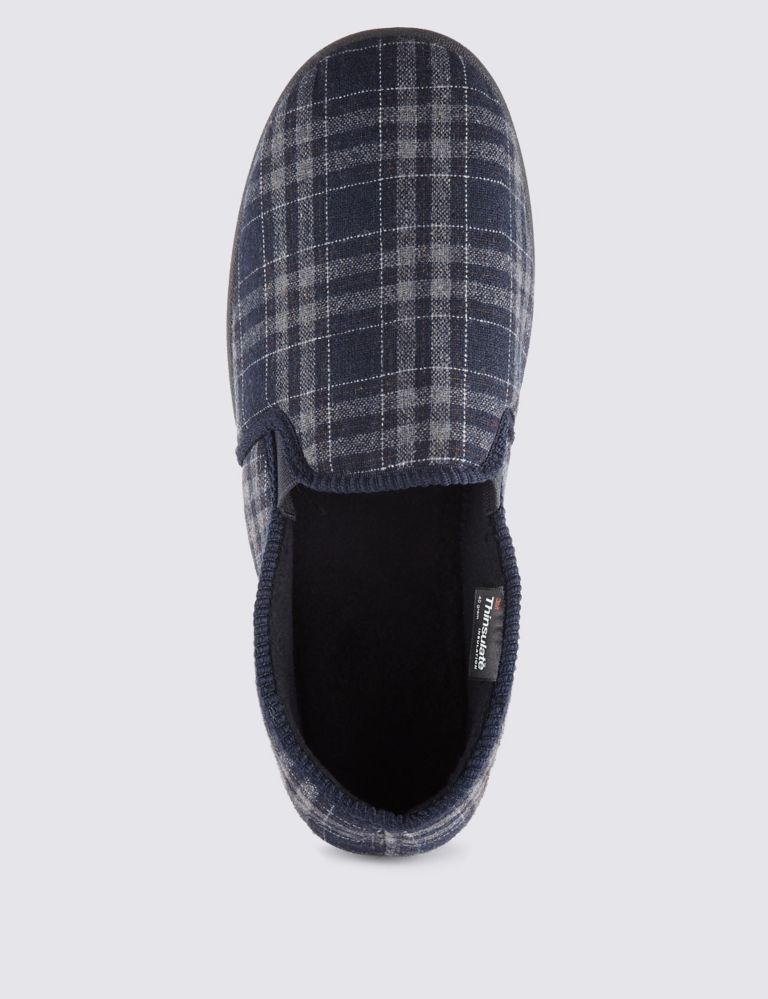 Checked Slippers with Thinsulate™ 3 of 4