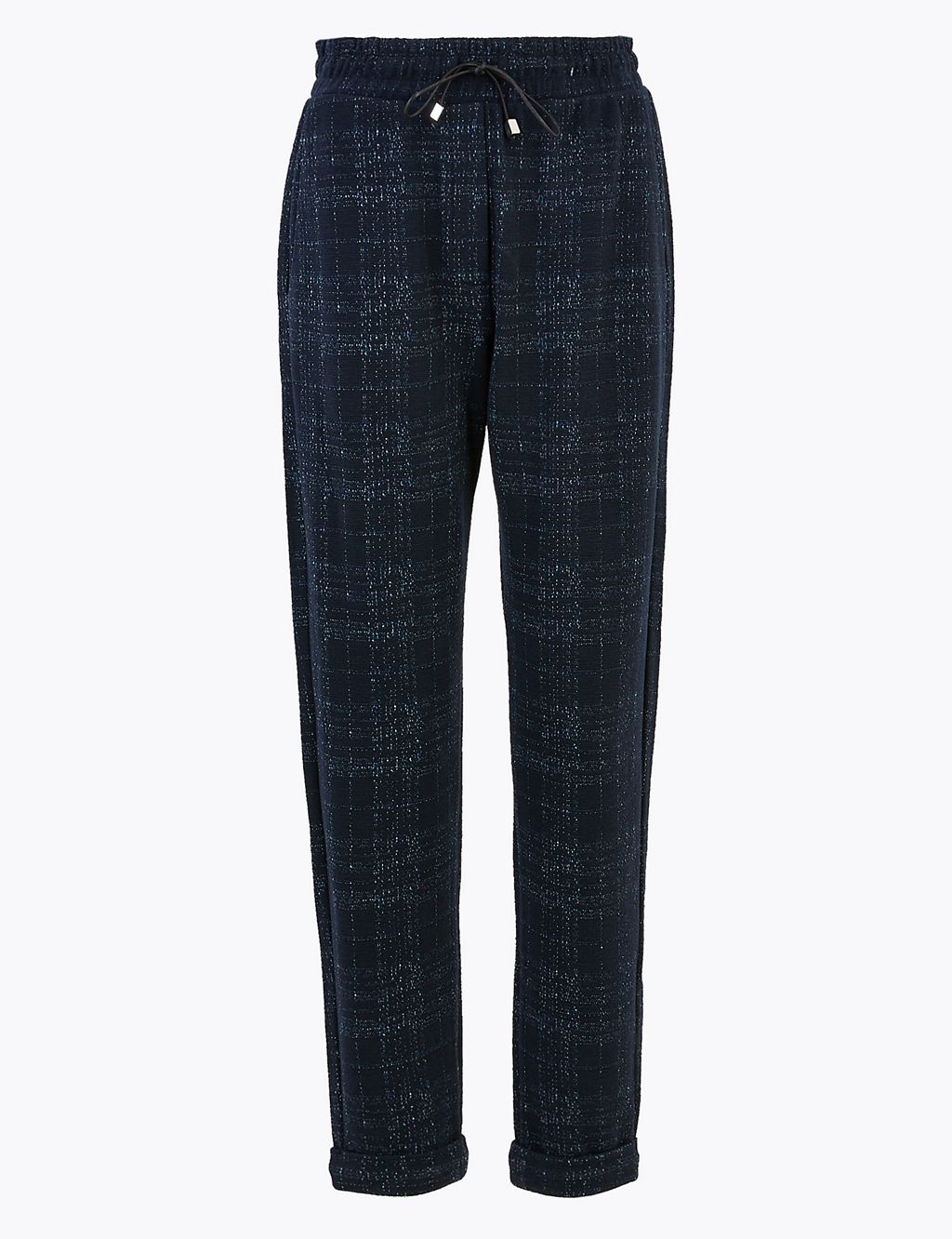 Checked Straight Ankle Grazer Trousers 1 of 5
