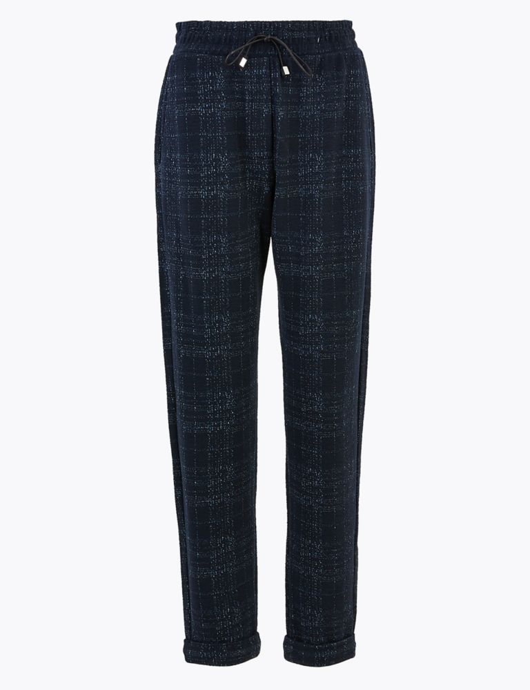Checked Straight Ankle Grazer Trousers 2 of 5