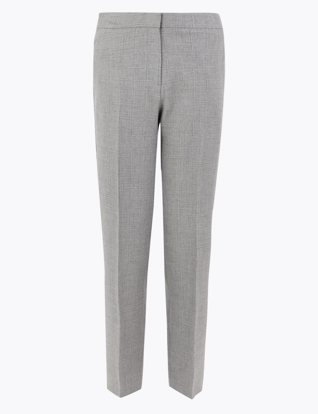 Checked Straight Leg Ankle Grazer Trousers 1 of 5