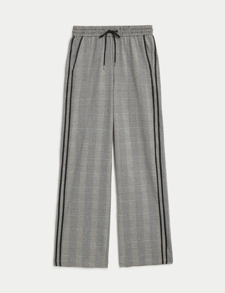 Checked Straight Leg Trousers M S Collection M S