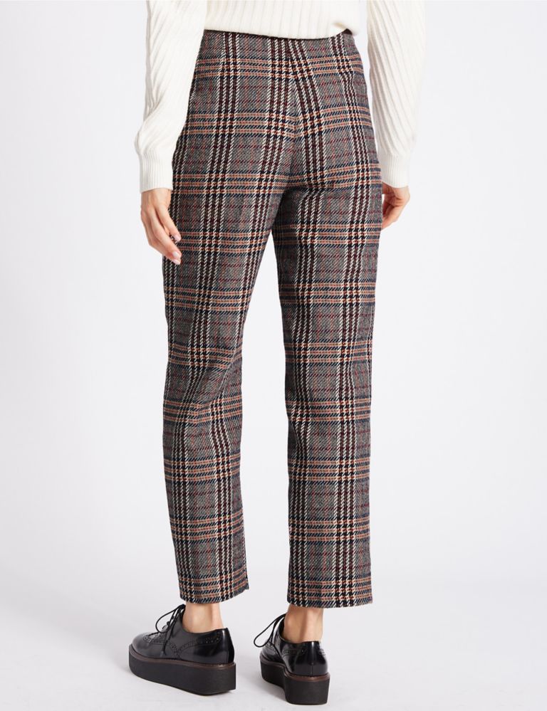 Checked Straight Leg Trousers 4 of 6