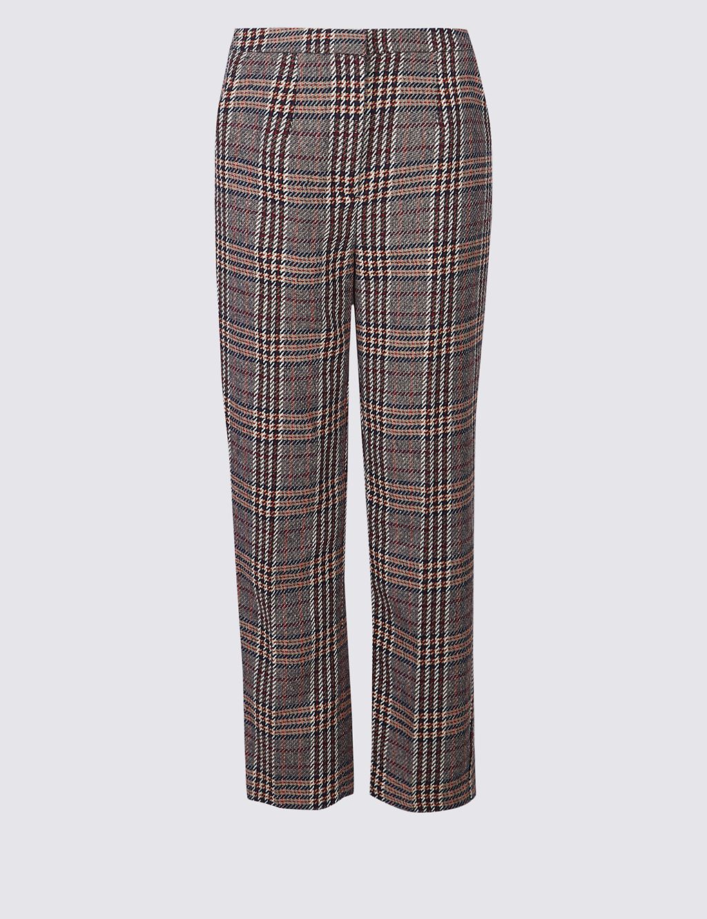 Checked Straight Leg Trousers 1 of 6