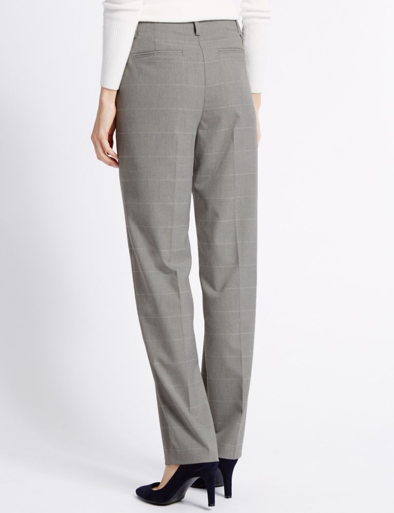 Checked Straight Leg Trousers 4 of 6