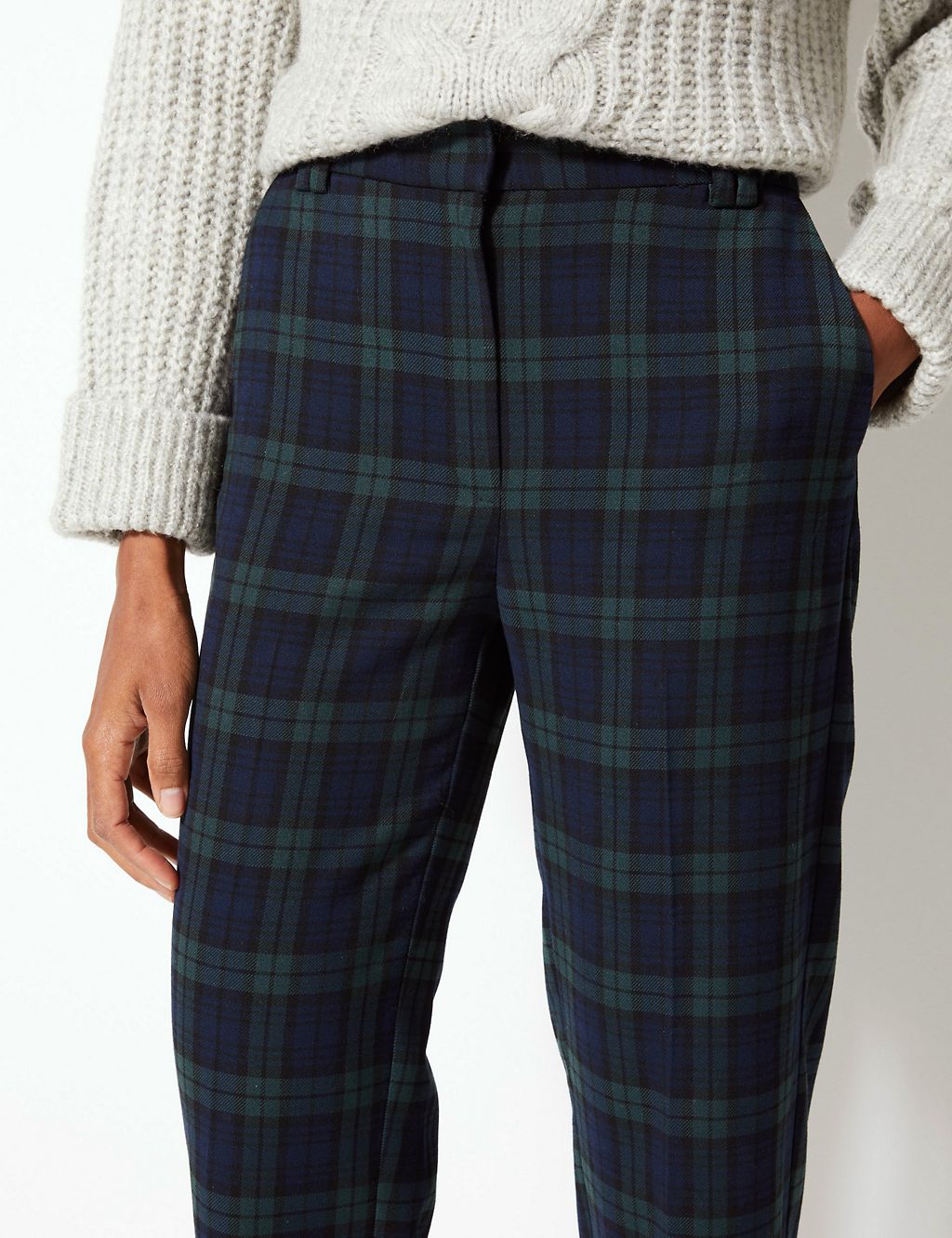 Checked Straight Leg Trousers 5 of 6