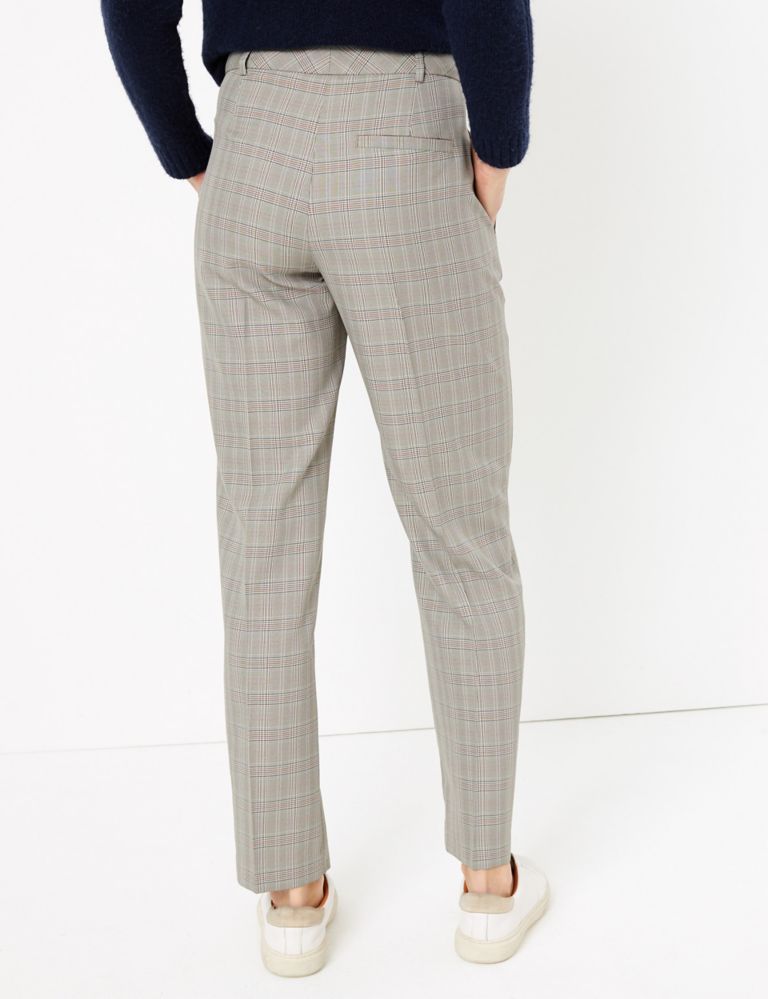 Checked Straight Leg Trousers 3 of 5