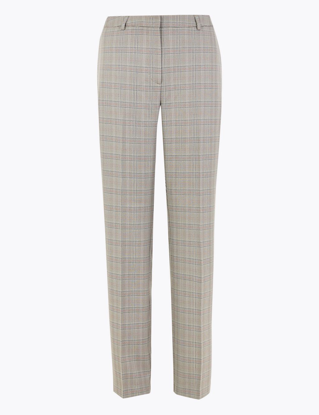 Checked Straight Leg Trousers 1 of 5