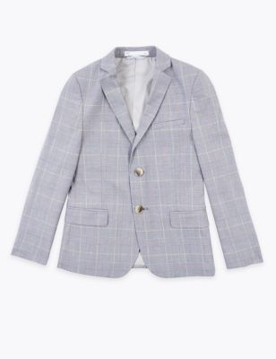 Checked Suit Jacket (2-16 Yrs) Image 2 of 6