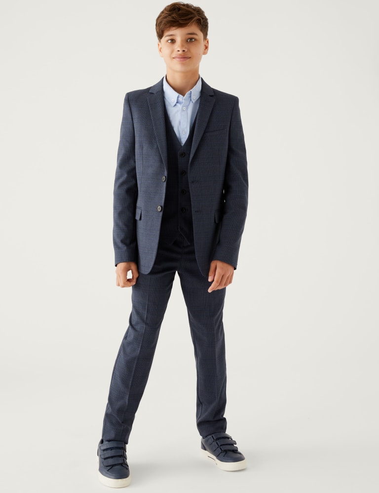 Checked Suit Jacket 6 16 Yrs
