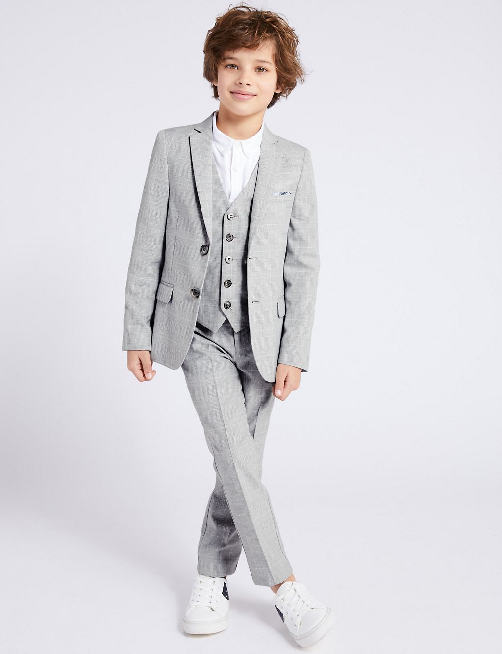 Checked Suit Trousers (3-16 Years) 3 of 5