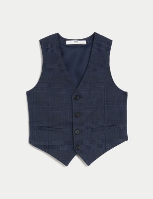 Checked Suit Waistcoat (2-8 Yrs) Image 1 of 2