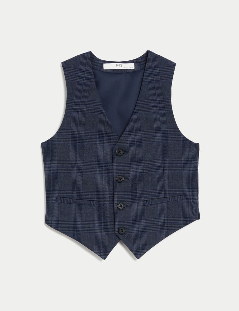 Checked Suit Waistcoat (2-8 Yrs) 2 of 7