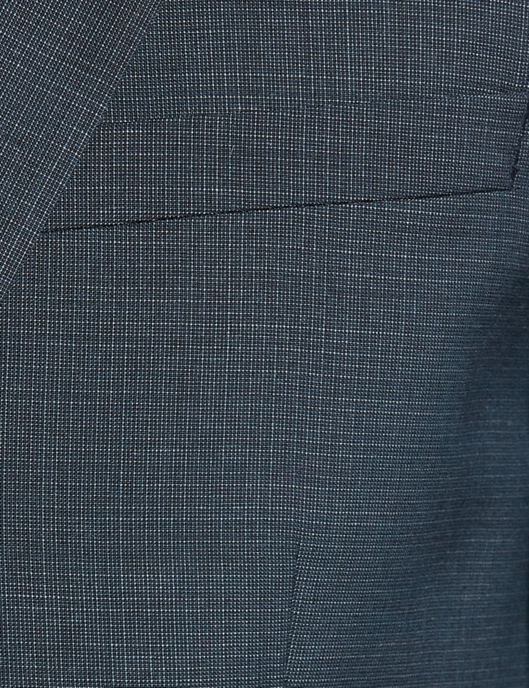 Checked Tailored Fit Wool Jacket 7 of 8