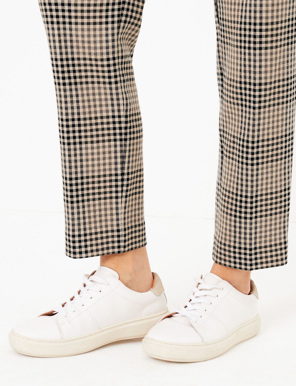 Checked Tapered Ankle Grazer Trousers 5 of 6