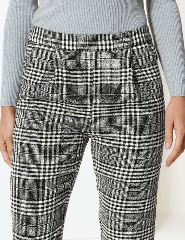 Checked Tapered Leg Trousers 4 of 5