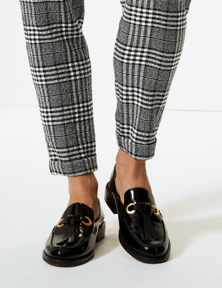 Checked Tapered Leg Trousers 5 of 5