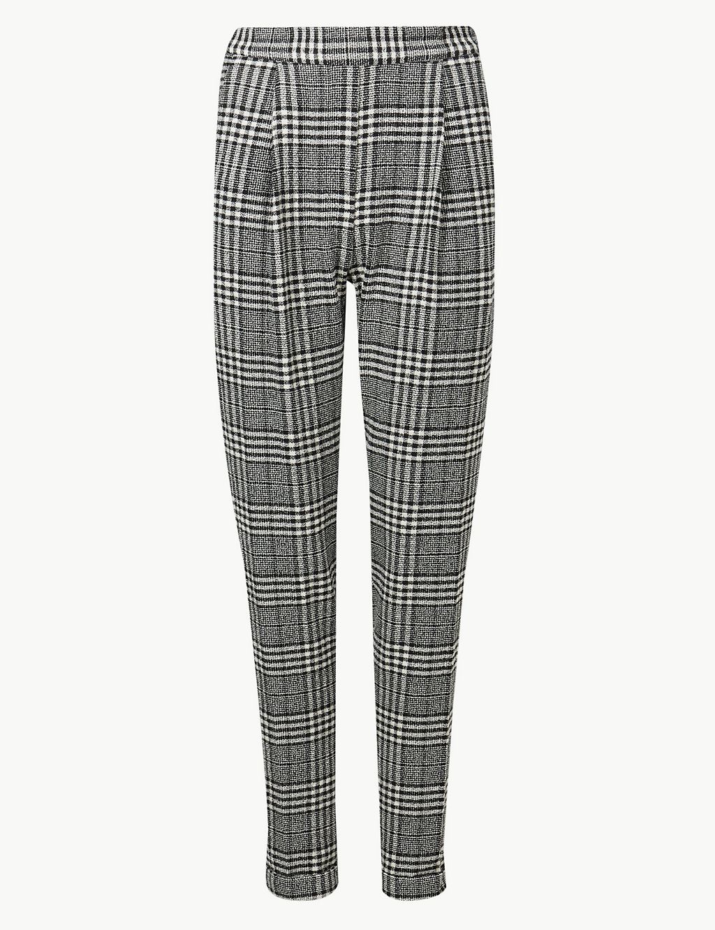 Checked Tapered Leg Trousers 1 of 5