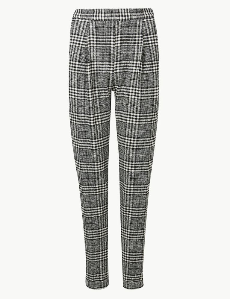 Checked Tapered Leg Trousers 2 of 5