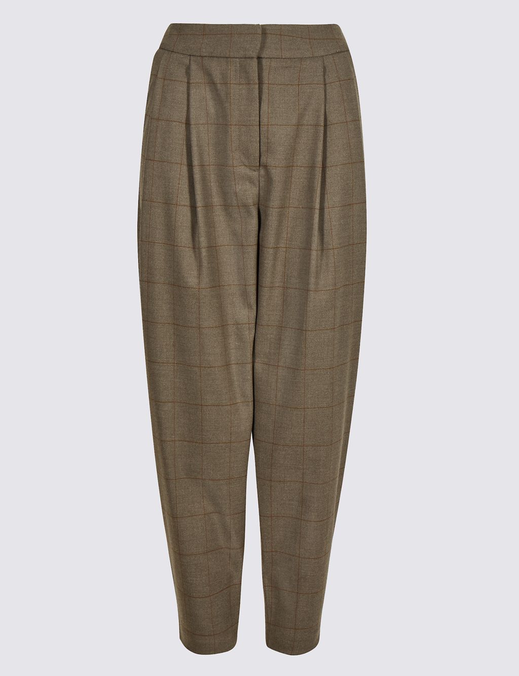 Checked Tapered Leg Trousers 1 of 6