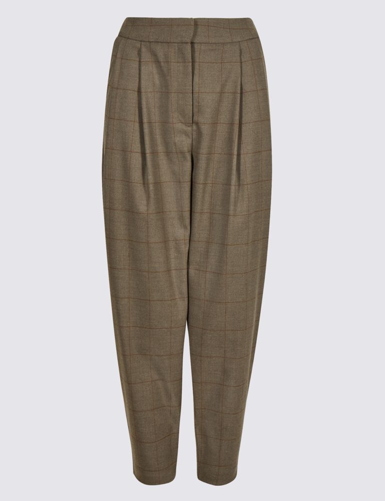 Checked Tapered Leg Trousers 2 of 6