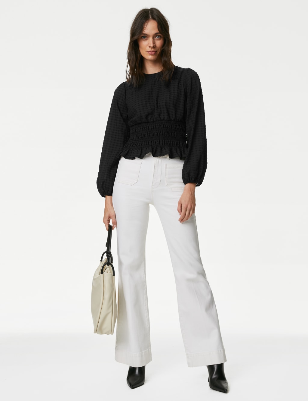 High waist blouse sale