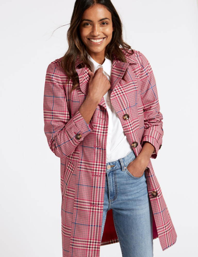 Checked Trench Coat with Stormwear