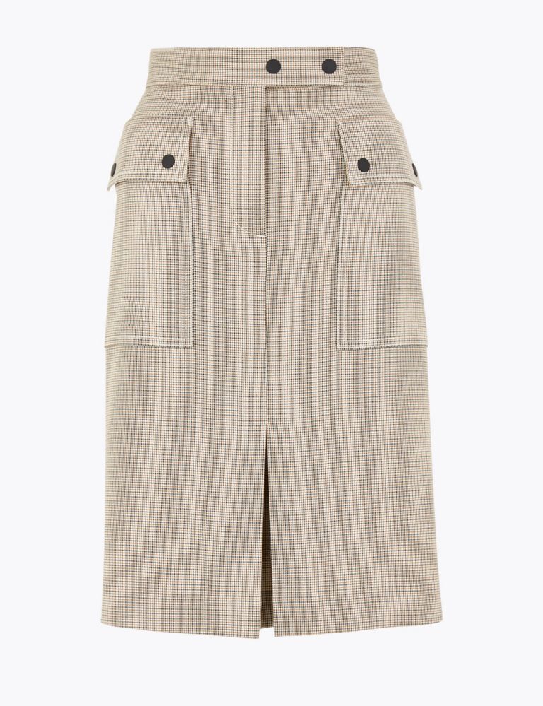 Checked Utility A-Line Skirt 2 of 4