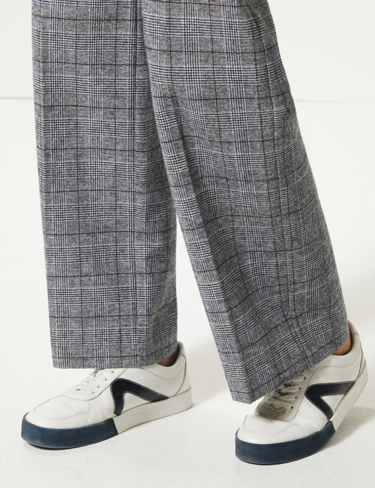 Checked Wide Leg Trousers 6 of 6