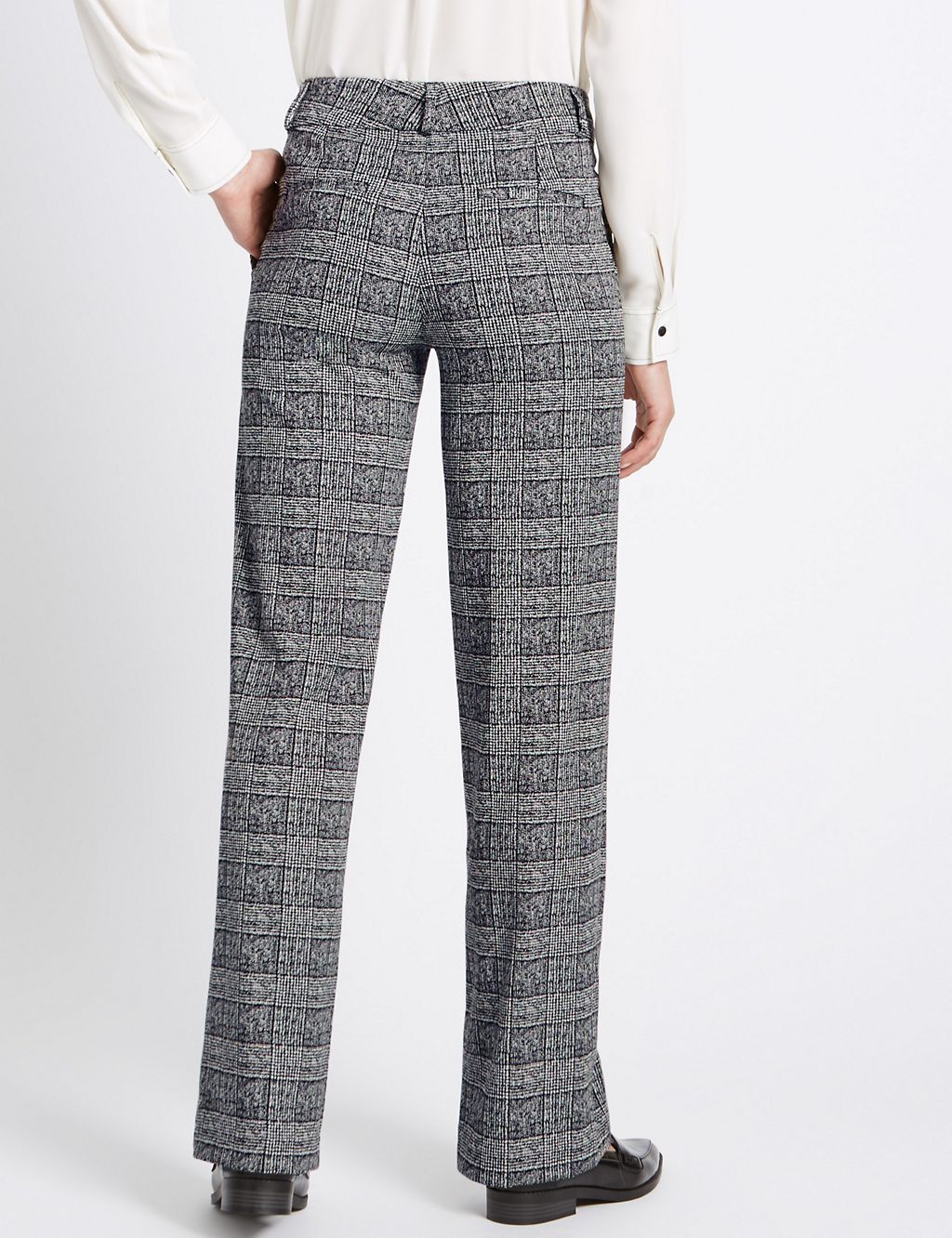 Checked Wide Leg Trousers 2 of 3