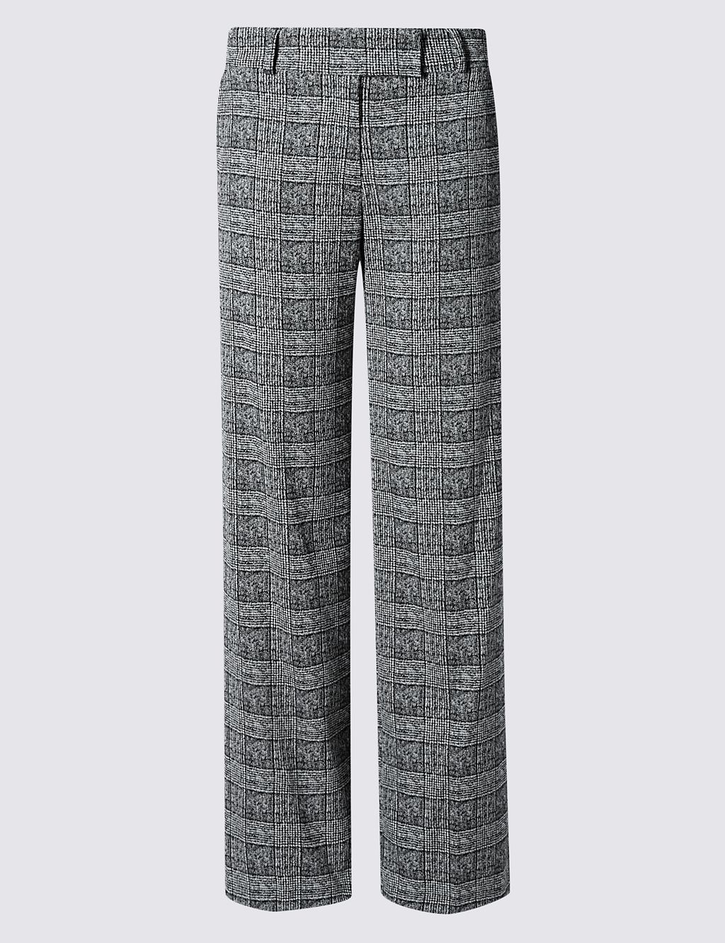 Checked Wide Leg Trousers 1 of 3