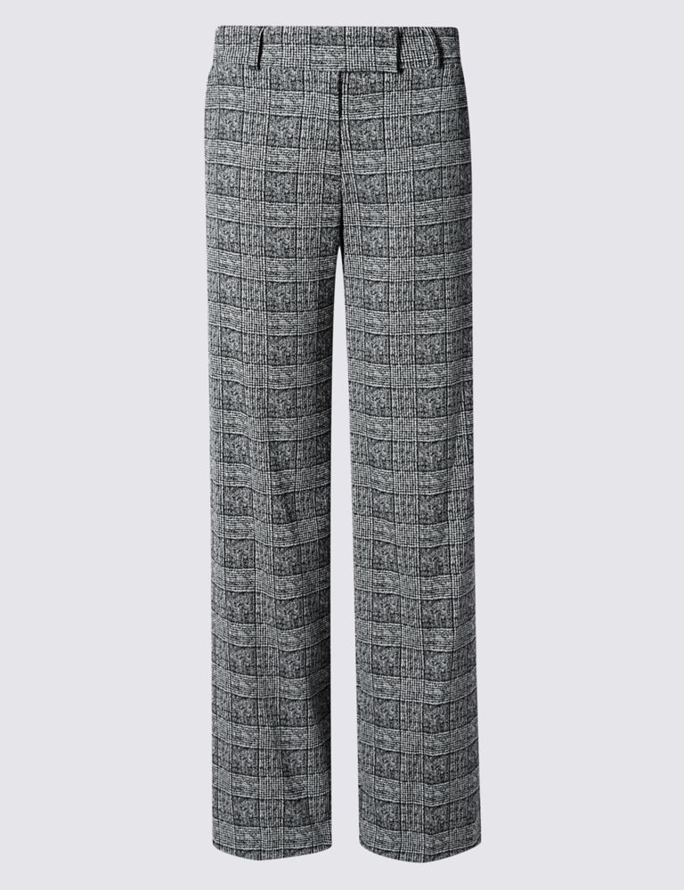 Checked Wide Leg Trousers 2 of 3