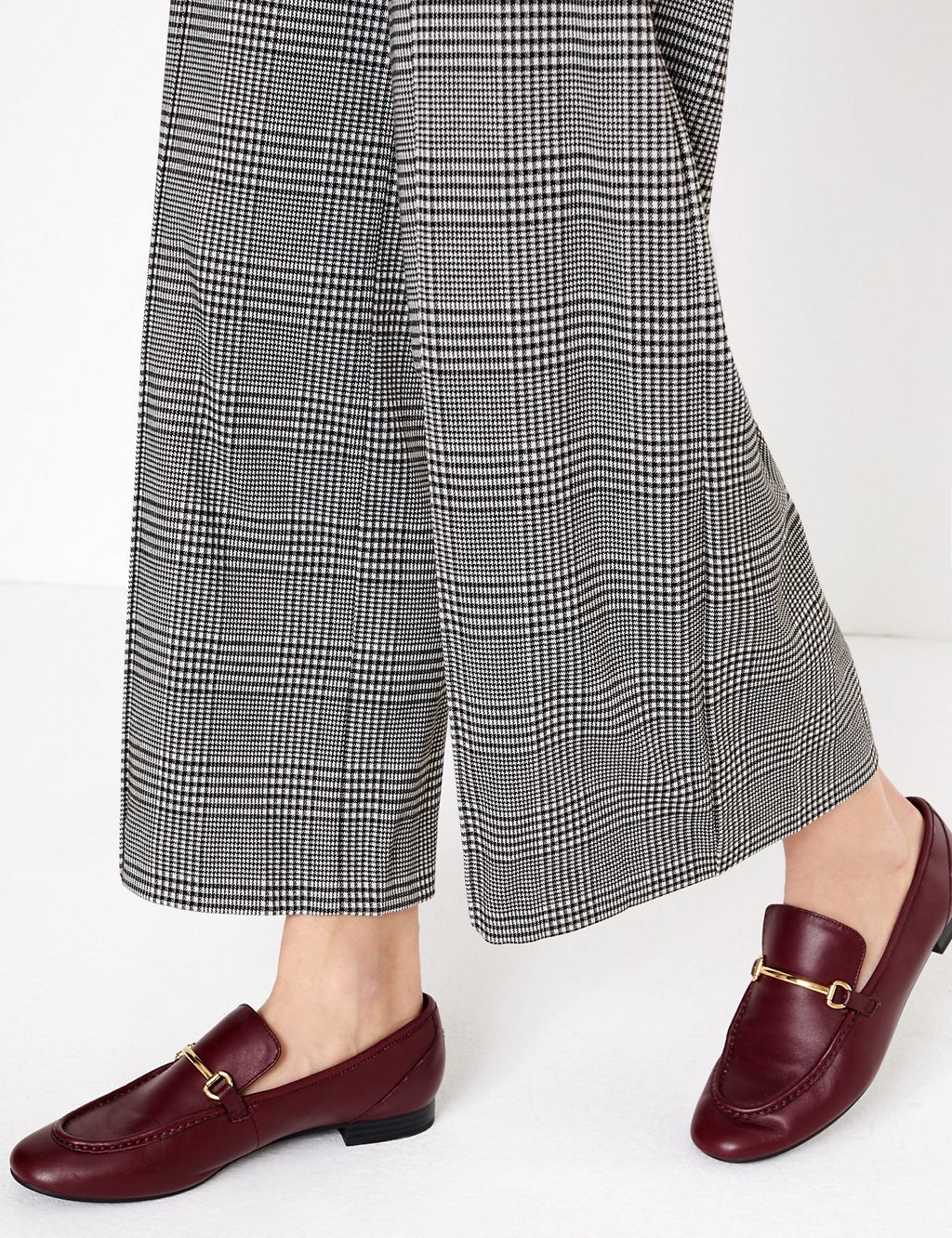 Checked Wide Leg Trousers 5 of 5
