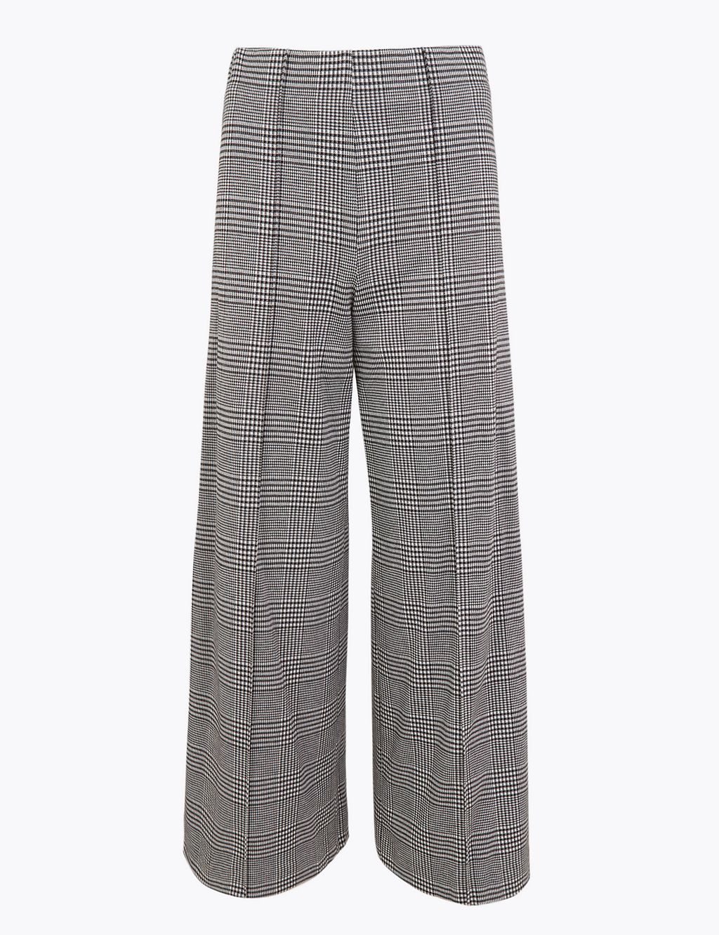 Checked Wide Leg Trousers 1 of 5