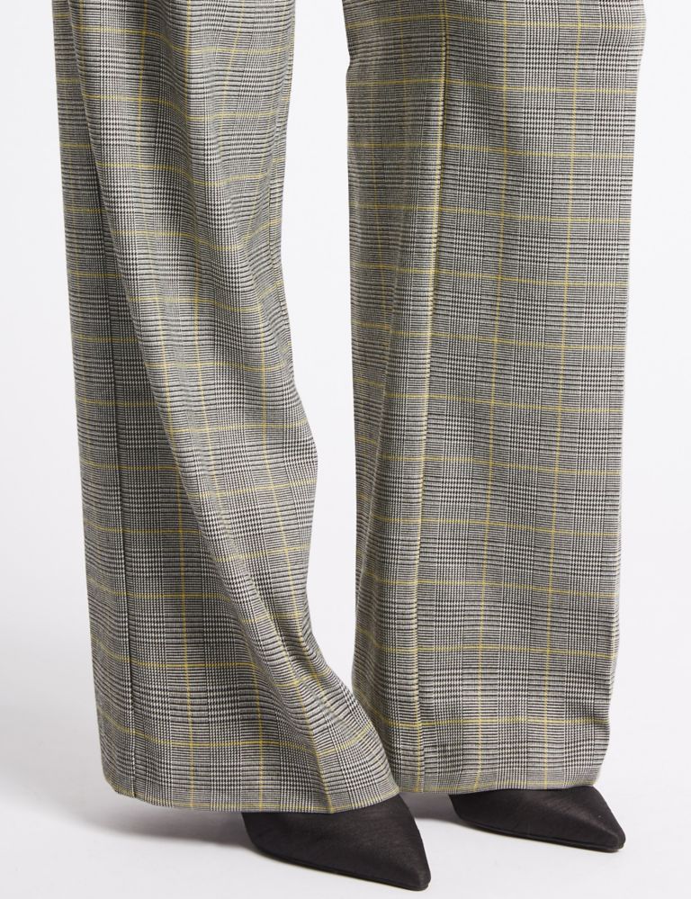 Checked Wide Leg Trousers 5 of 6
