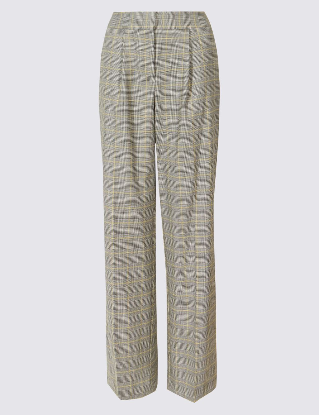 Checked Wide Leg Trousers 1 of 6