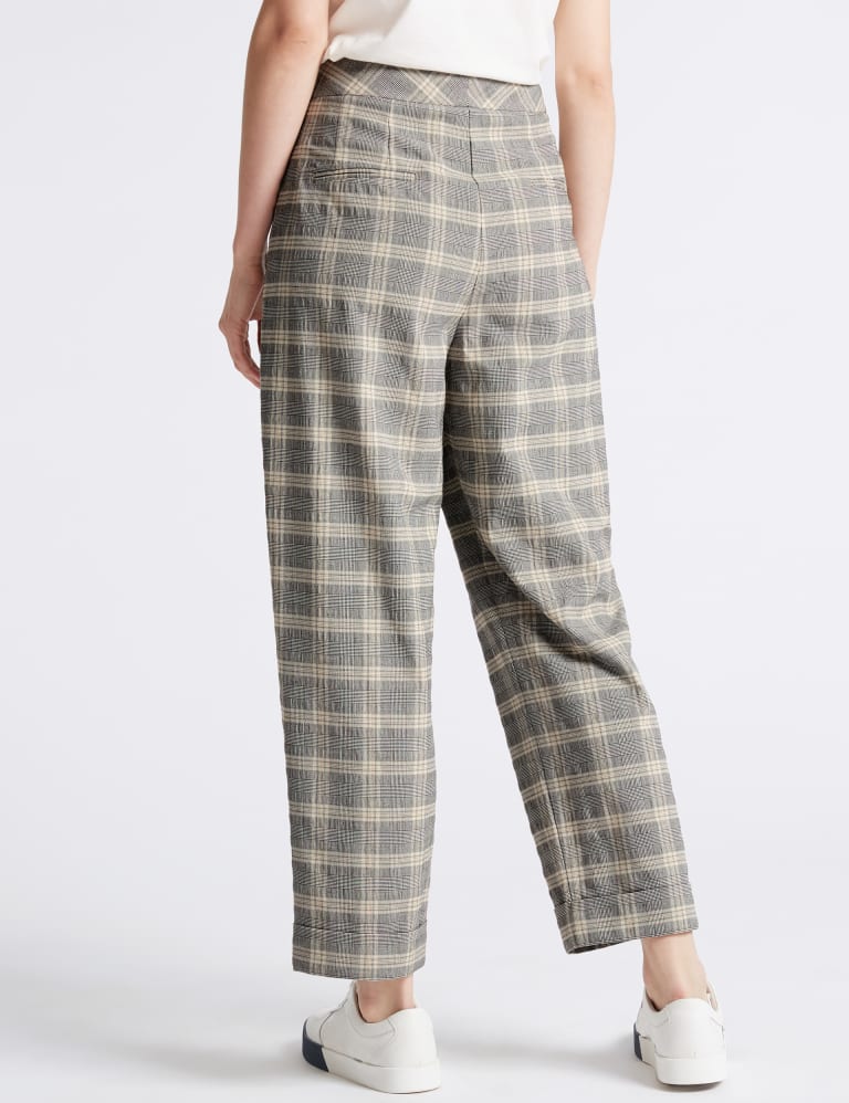 Checked Wide Leg Trousers 4 of 7