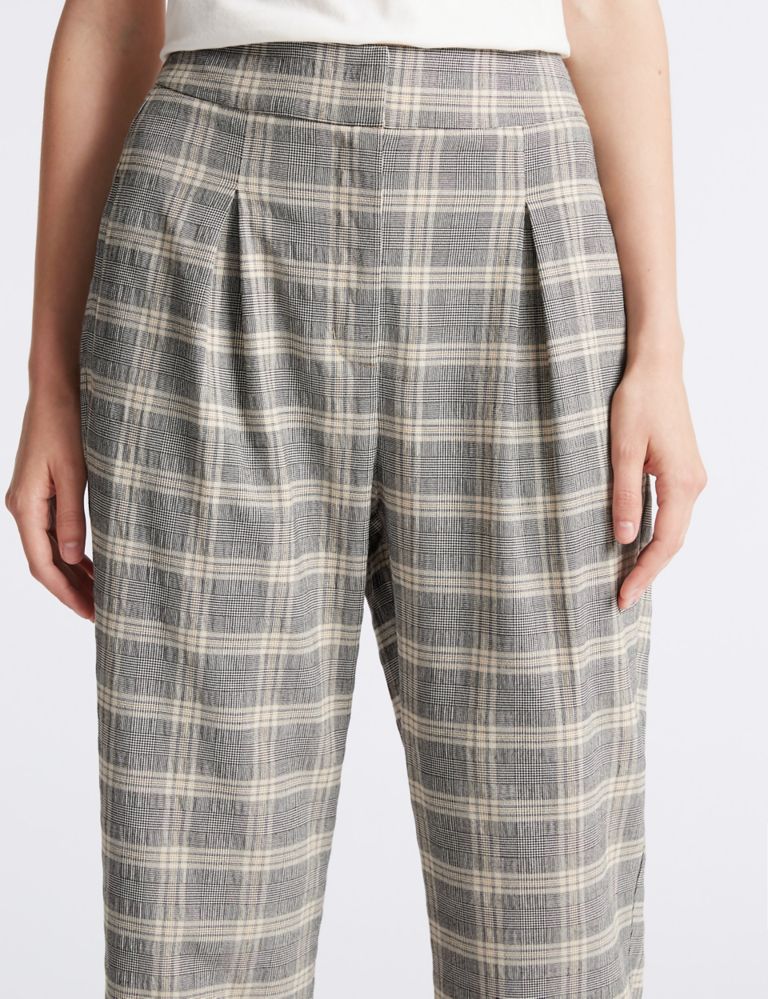 Checked Wide Leg Trousers 5 of 7