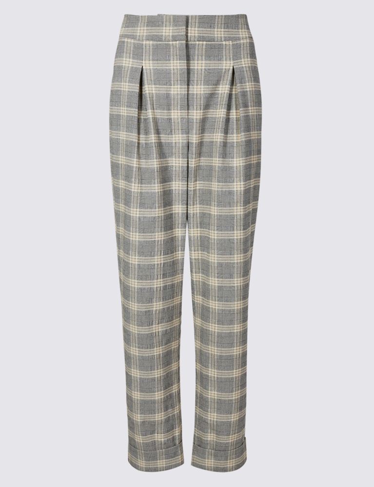 Checked Wide Leg Trousers 2 of 7