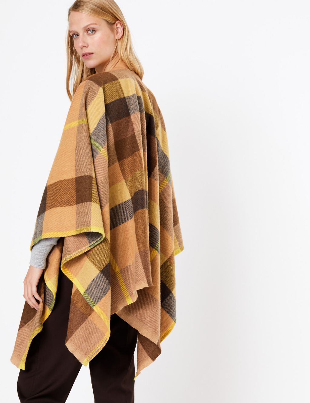 Checked Wrap | M&S Collection | M&S